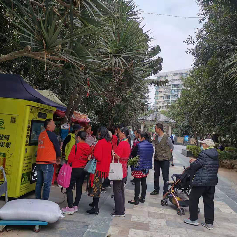 東吉智能碾米機進駐社區(qū)